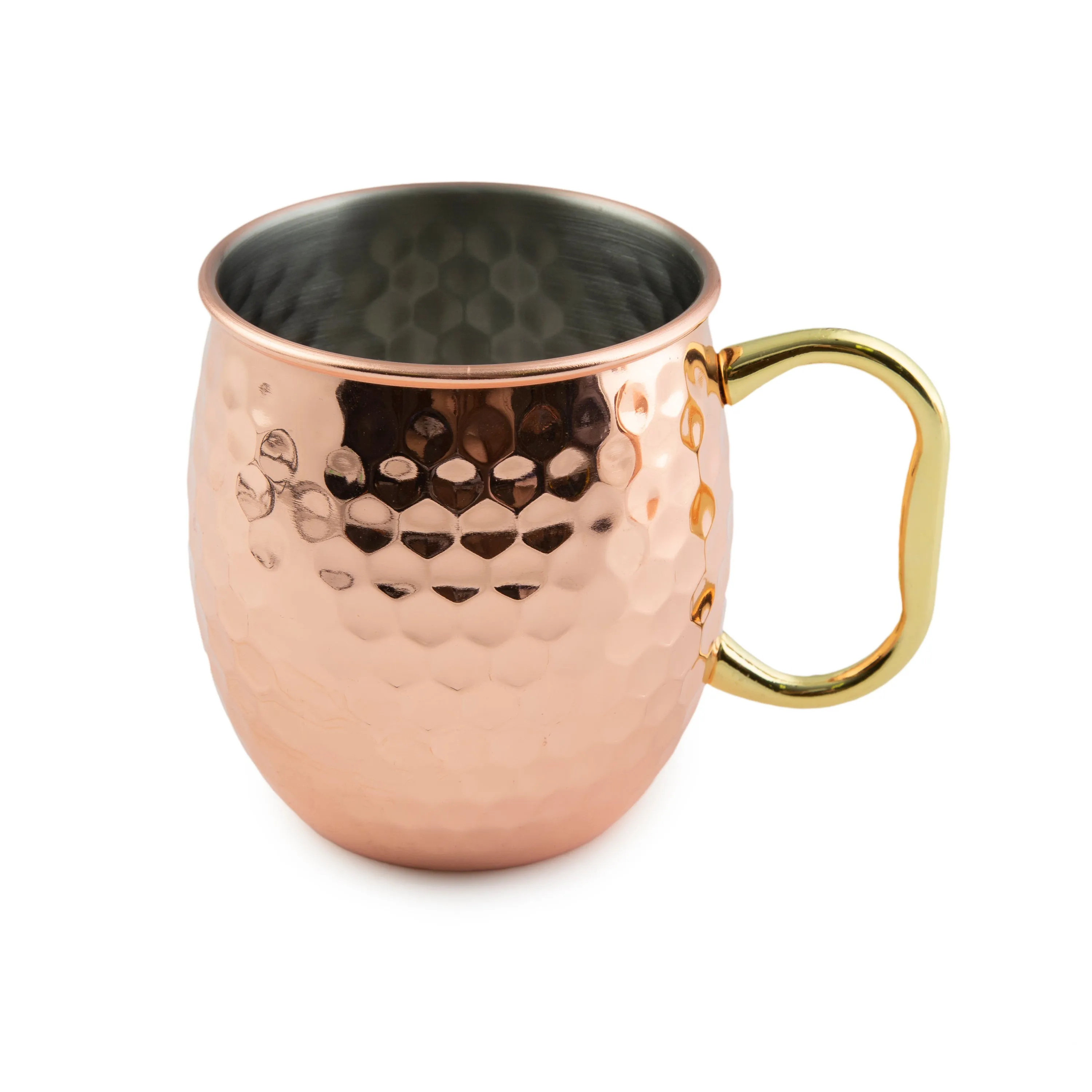 20 Oz Hammered Copper Moscow Mule Mugs, Set of 2