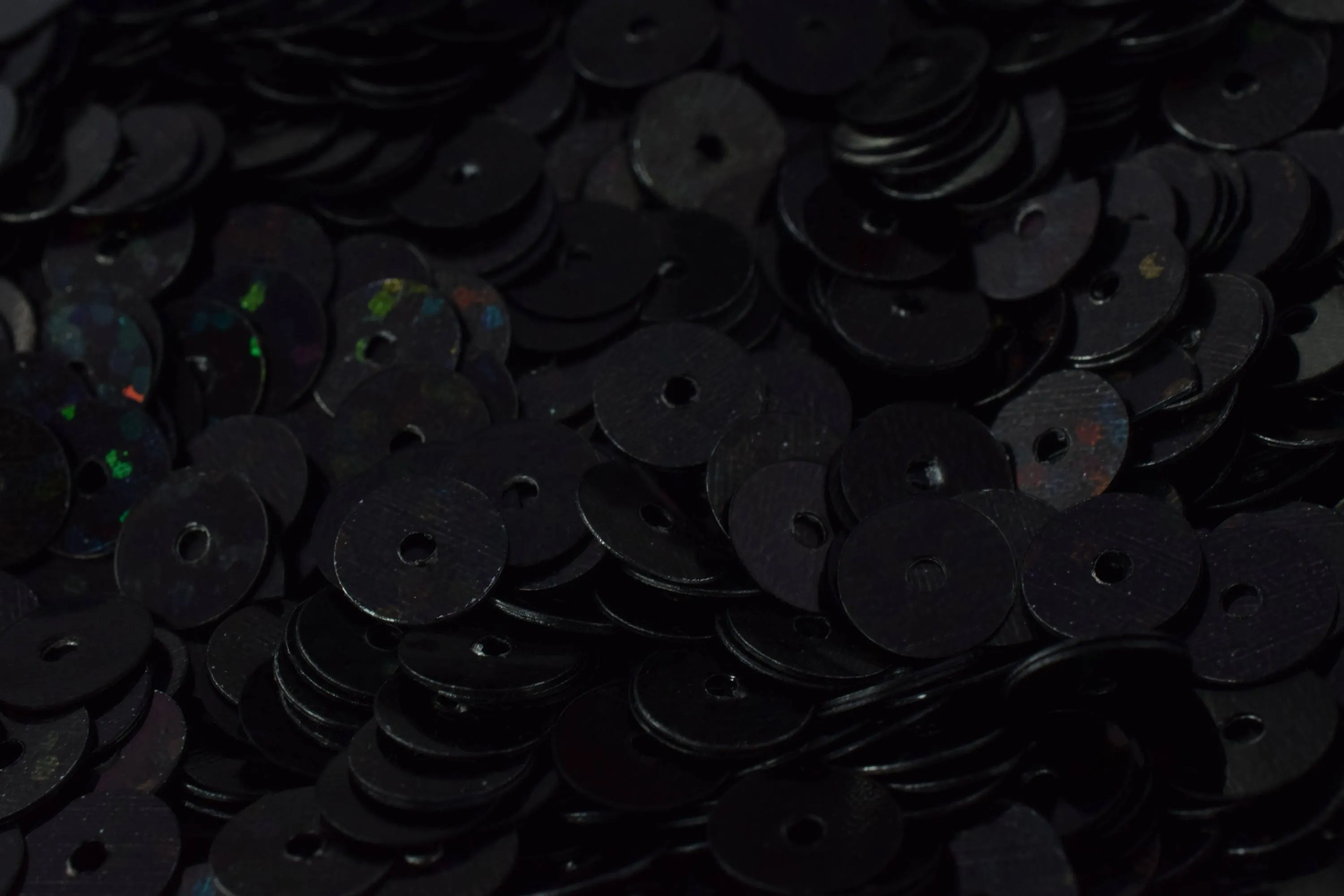 3/4/6mm Black Iridescent Sequins Sheen Round Sequins/Loose Paillettes,Wholesale Sequins,Shimmering Sequin Apparel,Shoe Decor