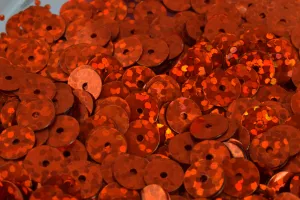 3/4/6mm Dark Orange  Sparkly Sequins Sheen Round Sequins/Loose Paillettes,Wholesale Sequins,Shimmering Sequin Apparel,Shoe Decor