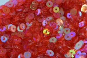 3/4/6mm Fruit Punch Red Pink Iridescent Sequins Sheen Round Sequins/Loose Paillettes,Wholesale Sequins,Shimmering Sequin Apparel,Shoe Decor