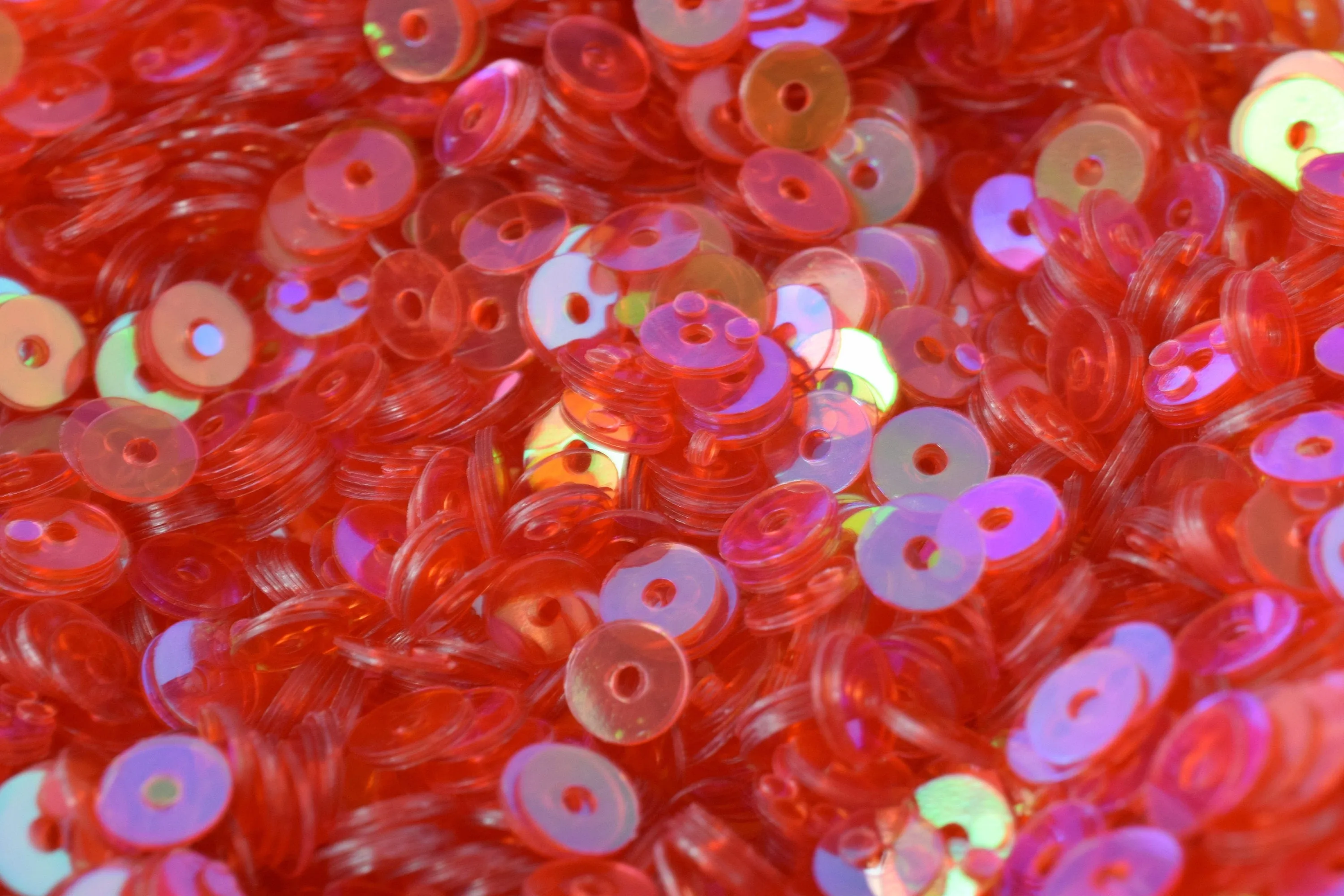 3/4/6mm Fruit Punch Red Pink Iridescent Sequins Sheen Round Sequins/Loose Paillettes,Wholesale Sequins,Shimmering Sequin Apparel,Shoe Decor