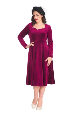 A Royal Evening Swing Dress