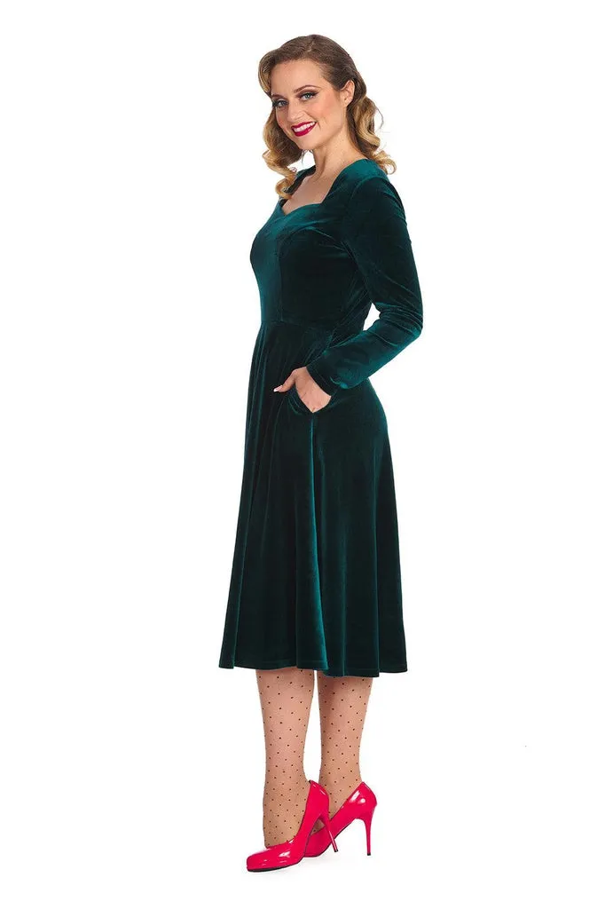 A Royal Evening Swing Dress