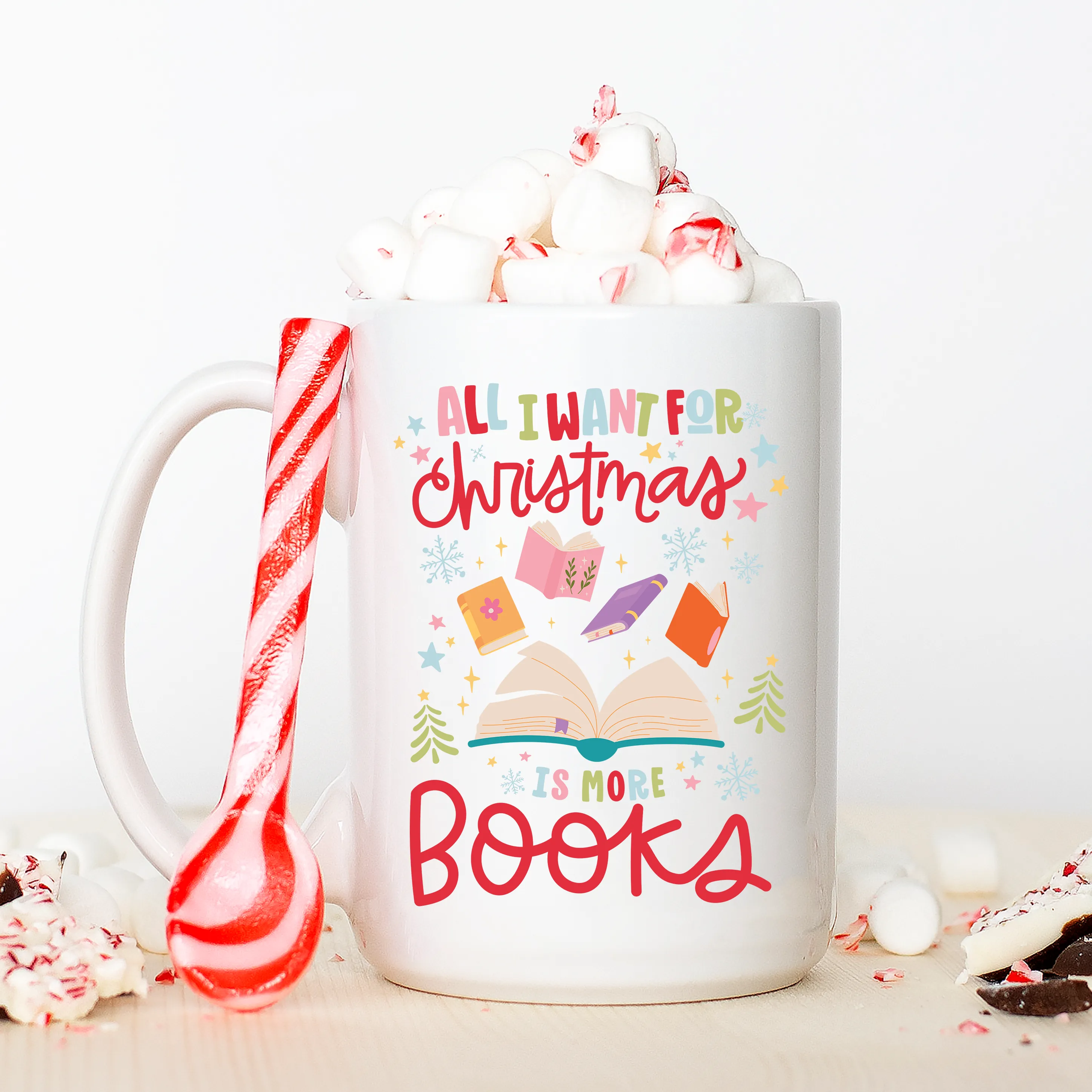 All I Want For Christmas Is Books Mug