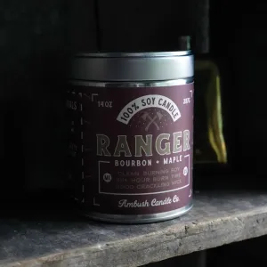 Ambush Candle Co 14OZ Bourbon & Maple Ranger Candle