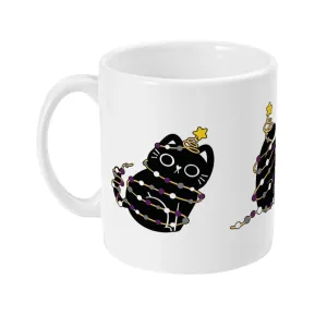 Asexual Cat Christmas Coffee Mug