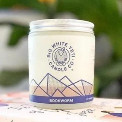 Big White Yeti Candles - Frosted Jars