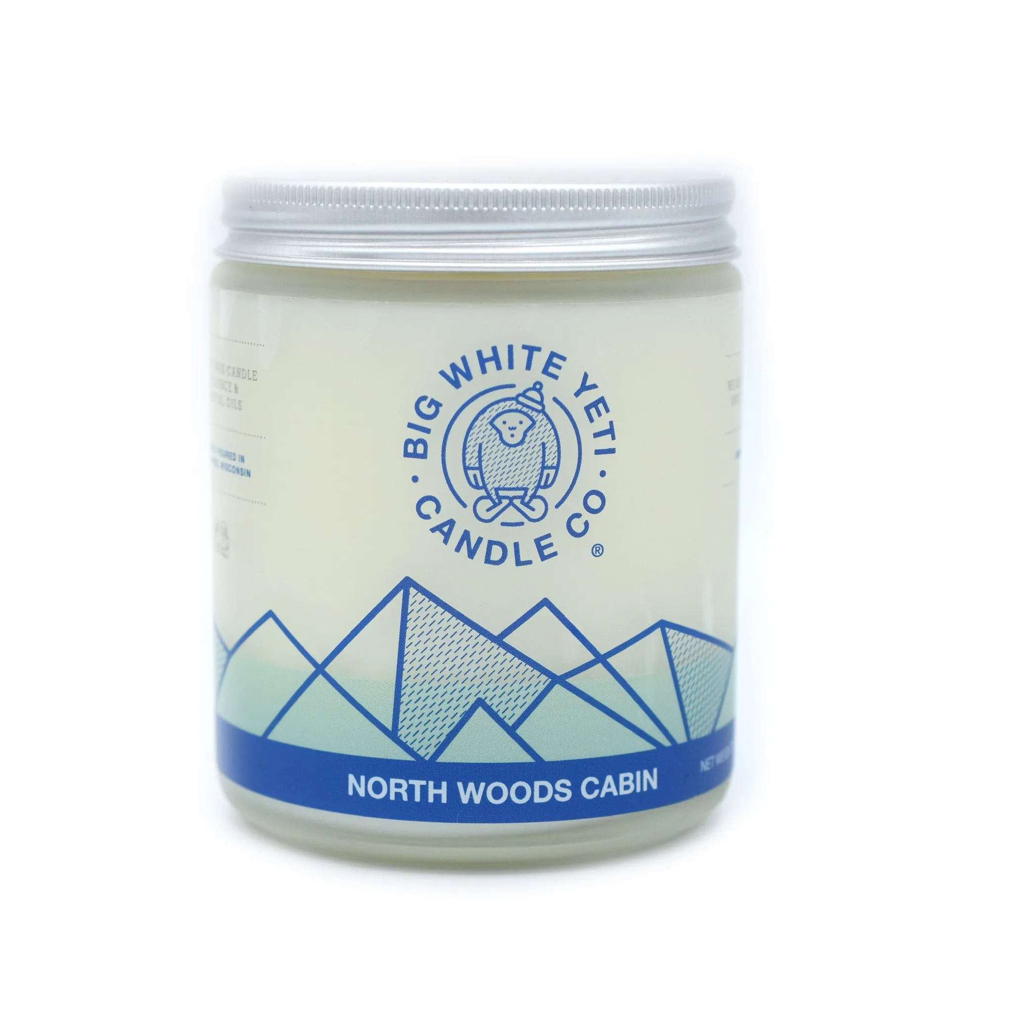 Big White Yeti Candles - Frosted Jars