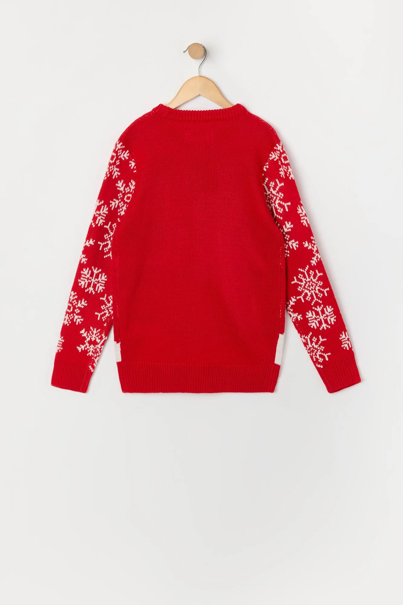 Boys Reindeer Jacquard Knit Christmas Sweater