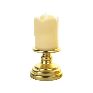 CALANDIS® Flameless Candle Flickering Votive Candles Tealight Decor for Desk Festival 7Cmx14Cm | 1 Flameless Candle Light