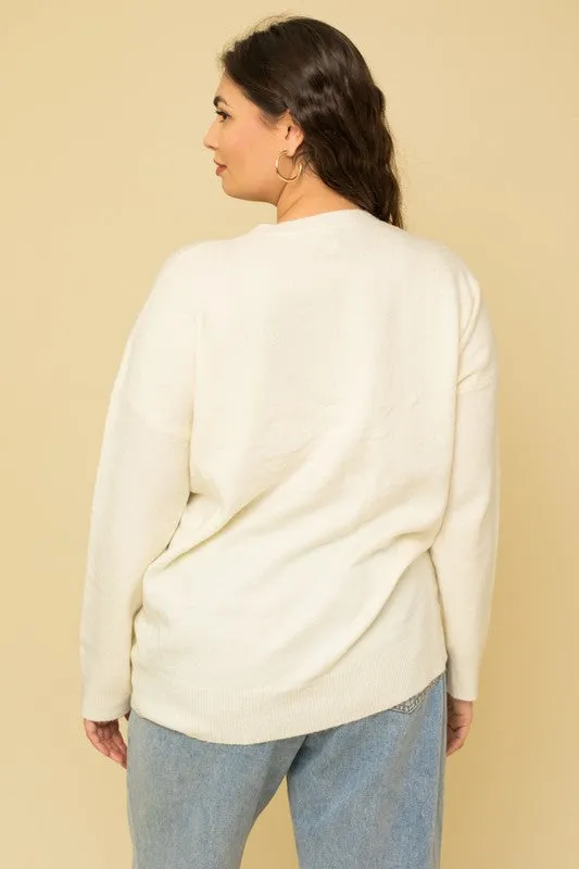 Cheers Plus Size Pullover Sweater