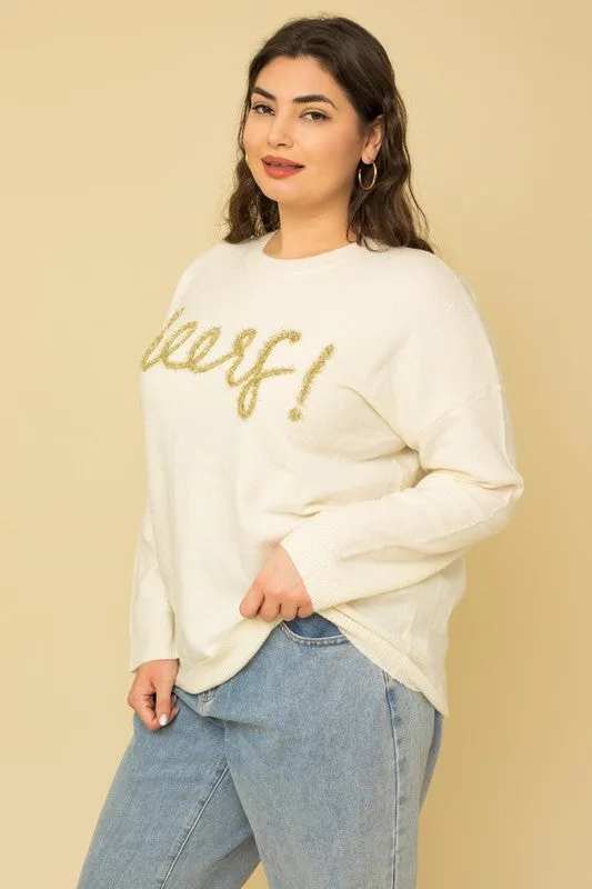 Cheers Plus Size Pullover Sweater