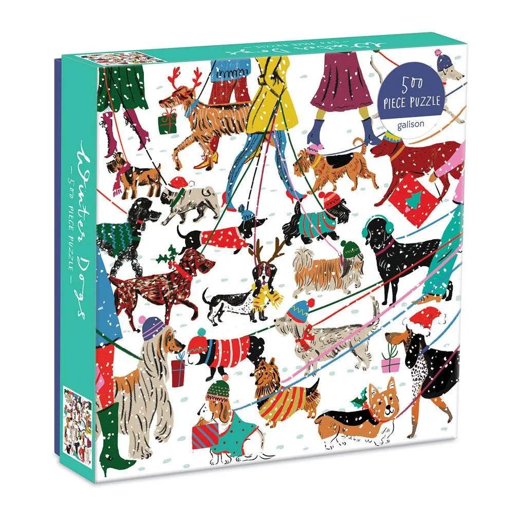 Chronicle Books | Winter Dogs 500 Piece Puzzle