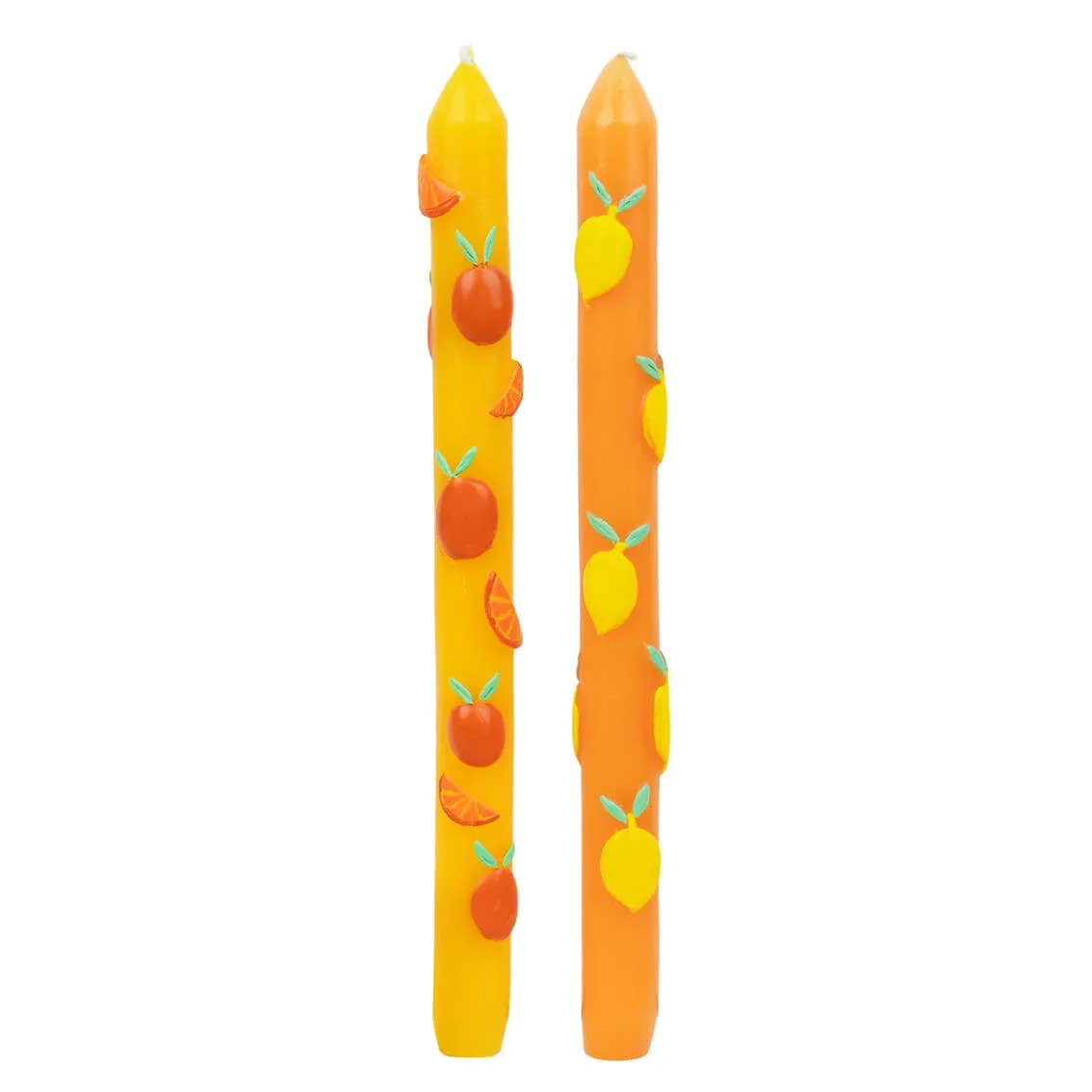 Citrus Statement Dinner Candles | 2 Pack | Summer Candles |