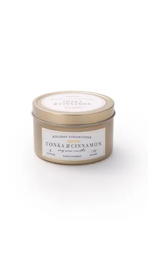 Classic Christmas 6 oz Candle - Tonka & Cinnamon