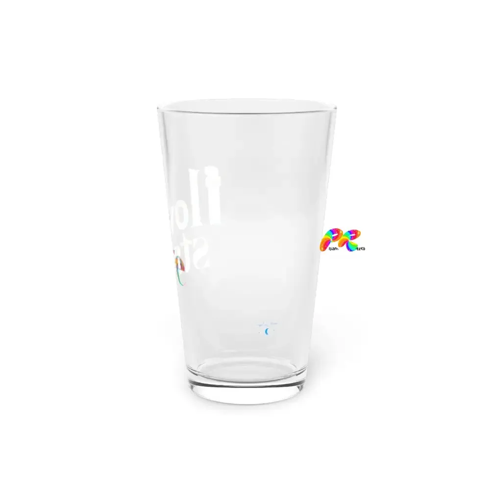 Colorful Flow State Drink Pint Glass, 16floz