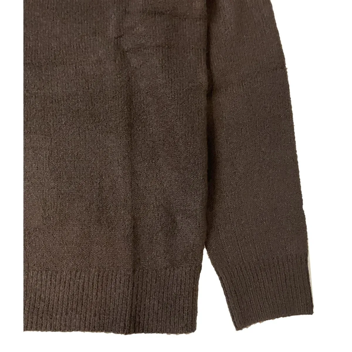 Crew Neck Sweater Brown Twist