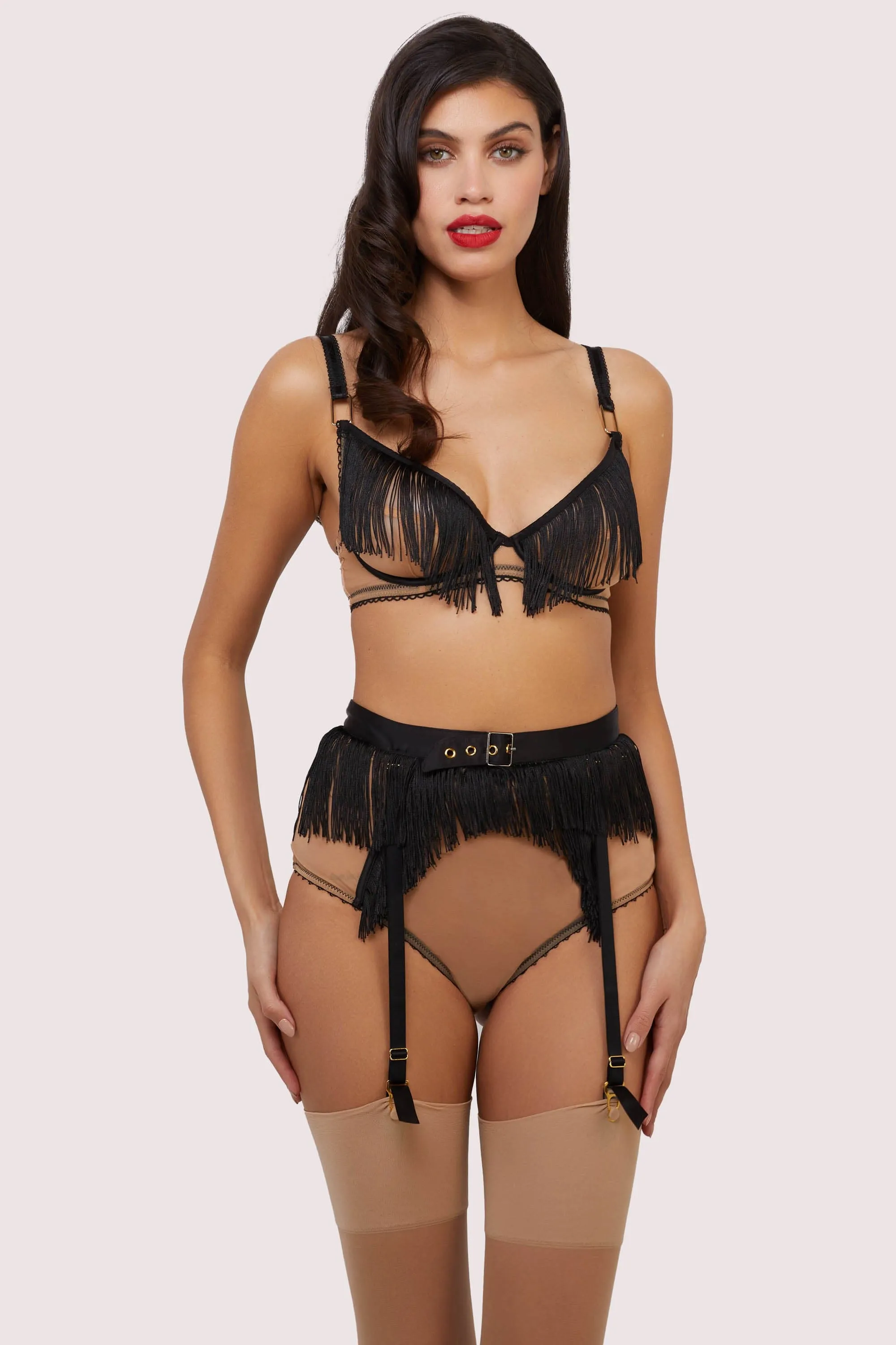 Esme Fringe Suspender Belt