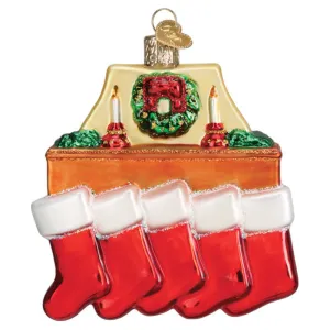 Family of 5 Stockings Ornament