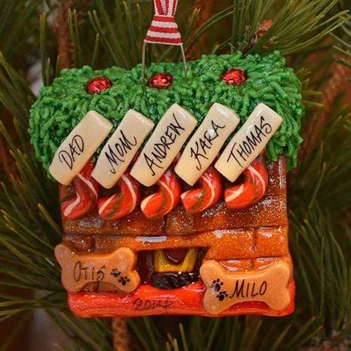 Fireplace Christmas Ornament