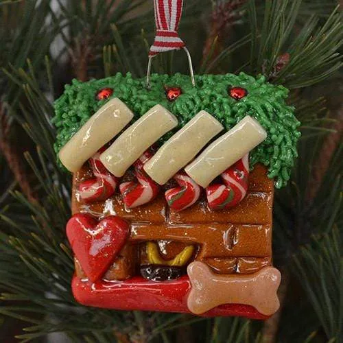 Fireplace Christmas Ornament