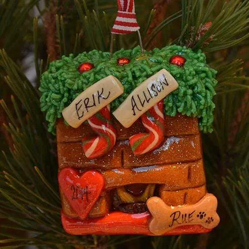 Fireplace Christmas Ornament