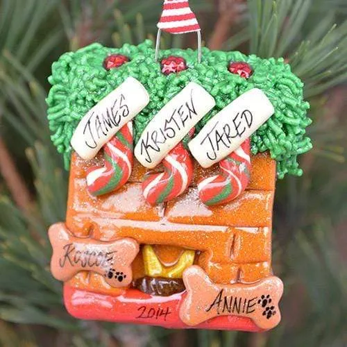 Fireplace Christmas Ornament