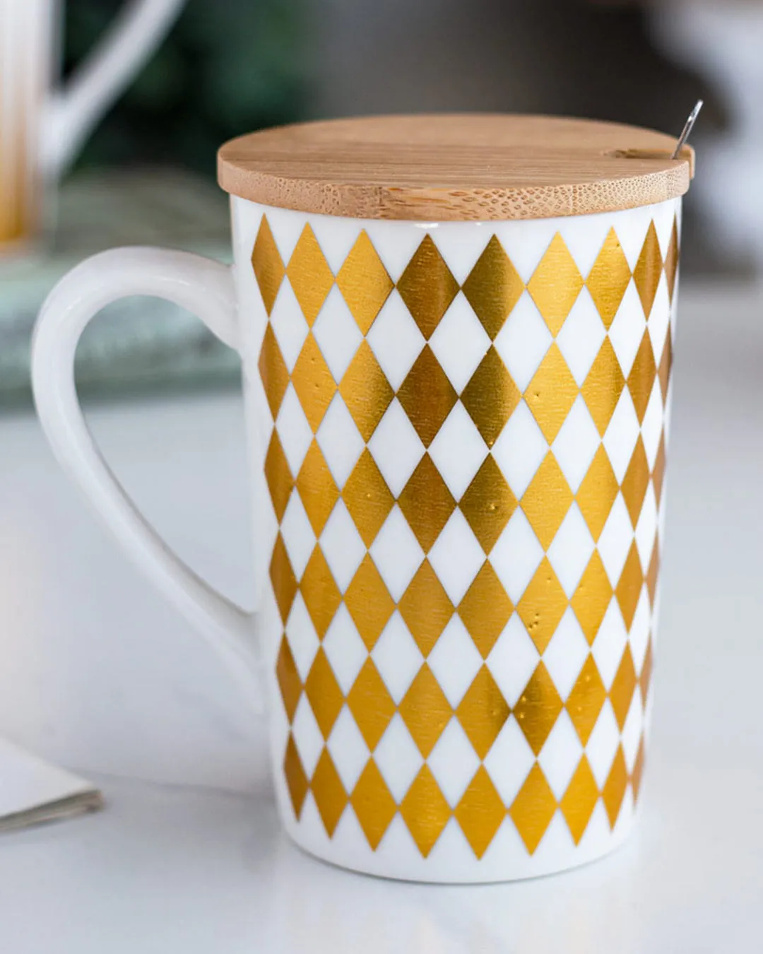 'Gingham' Coffee Mug