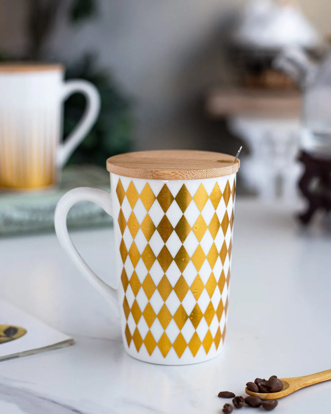 'Gingham' Coffee Mug