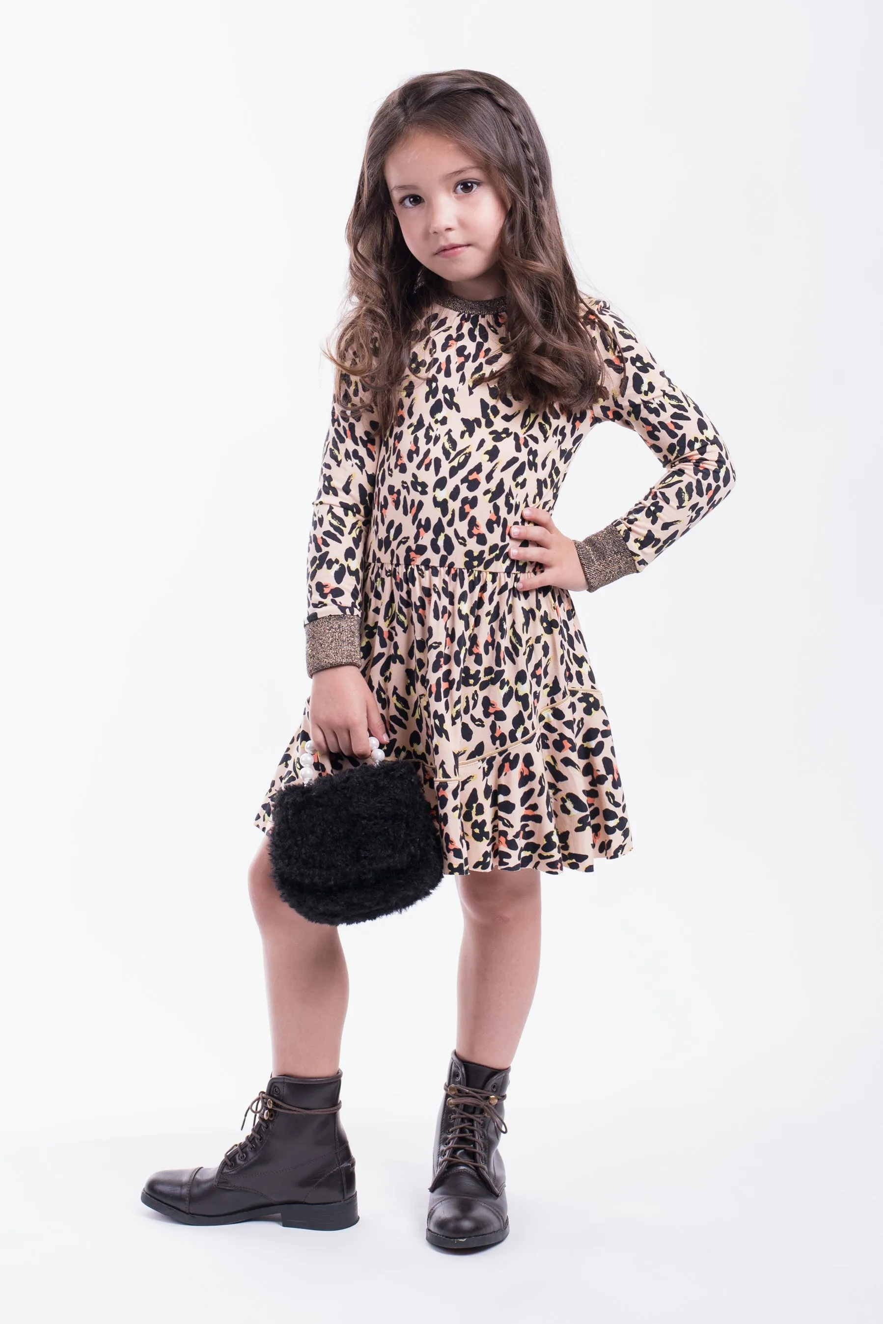 Girls Dress Imoga Paula Speckle