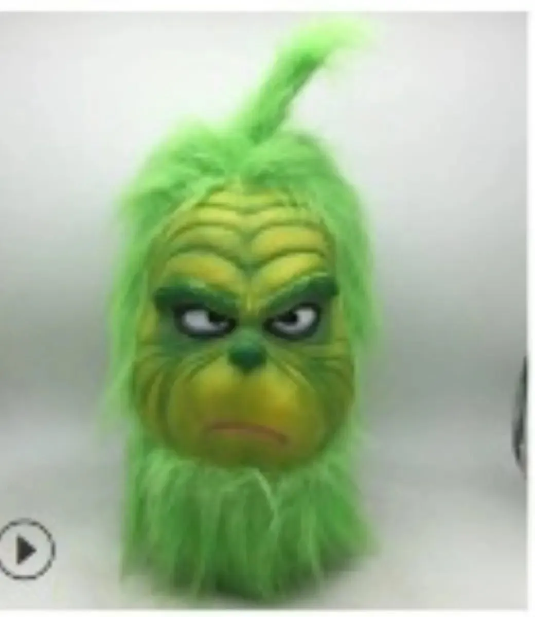 Grinch face Costume party mask only