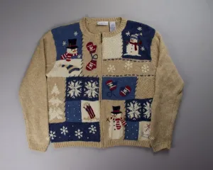 Holiday Squares-Small Christmas Sweater