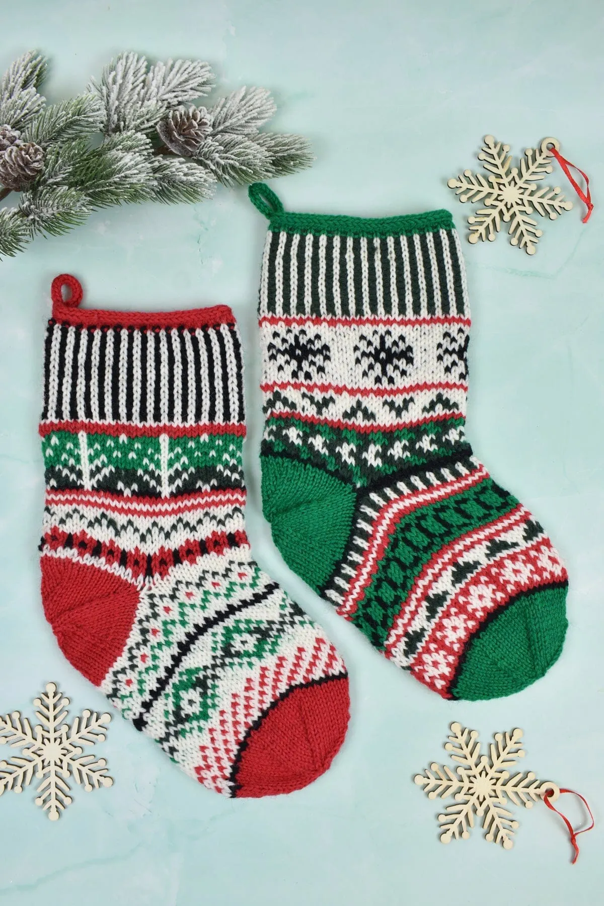 Holiday Stockings in Deluxe Worsted