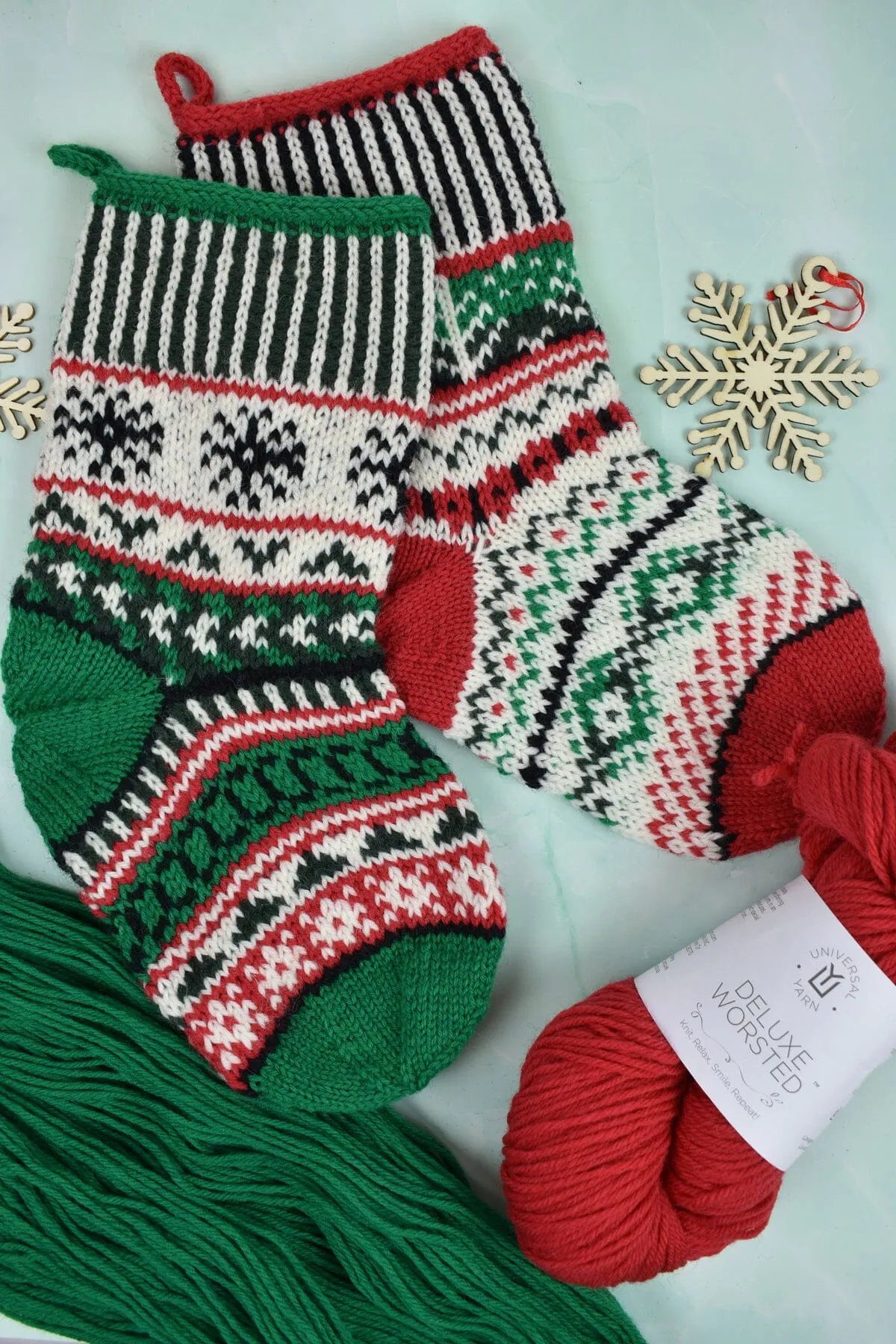 Holiday Stockings in Deluxe Worsted