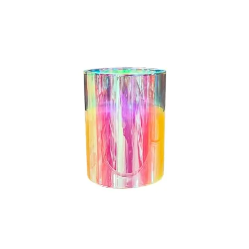 Itisha Treendzs Flameless LED Pillar Candles, 7 x 10 cm, Acrylic, Battery Operated, Dancing Flame, Flickering, for Home, Wedding, Party, Festival