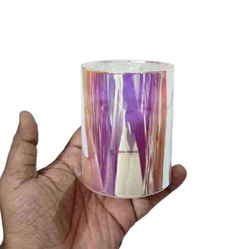 Itisha Treendzs Flameless LED Pillar Candles, 7 x 10 cm, Acrylic, Battery Operated, Dancing Flame, Flickering, for Home, Wedding, Party, Festival