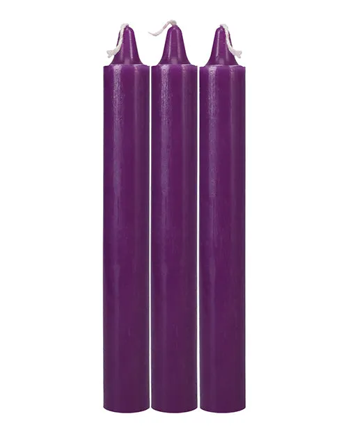 Japanese Drip Candles - Pack of 3 Purple