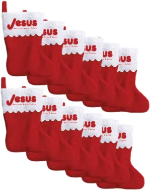 Jesus Sweetest Name I Know Mini Stockings, 12 Count