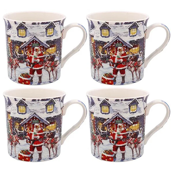 Macneil Santa Box Mug Set of 4