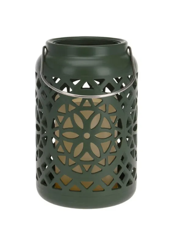 Mandala Design LED Lantern with Candle Light