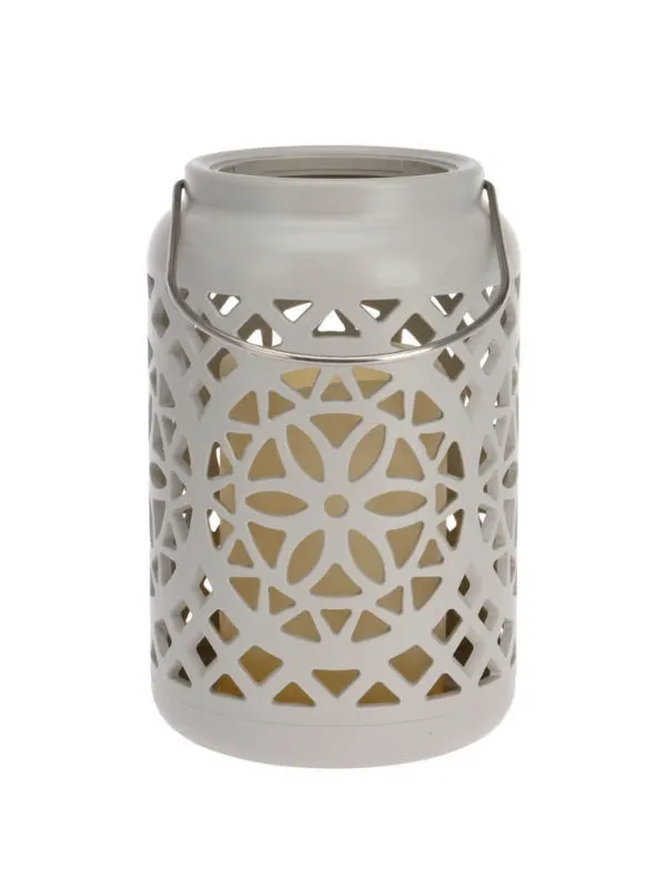 Mandala Design LED Lantern with Candle Light