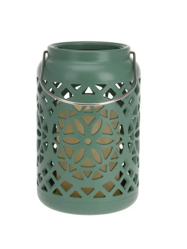 Mandala Design LED Lantern with Candle Light