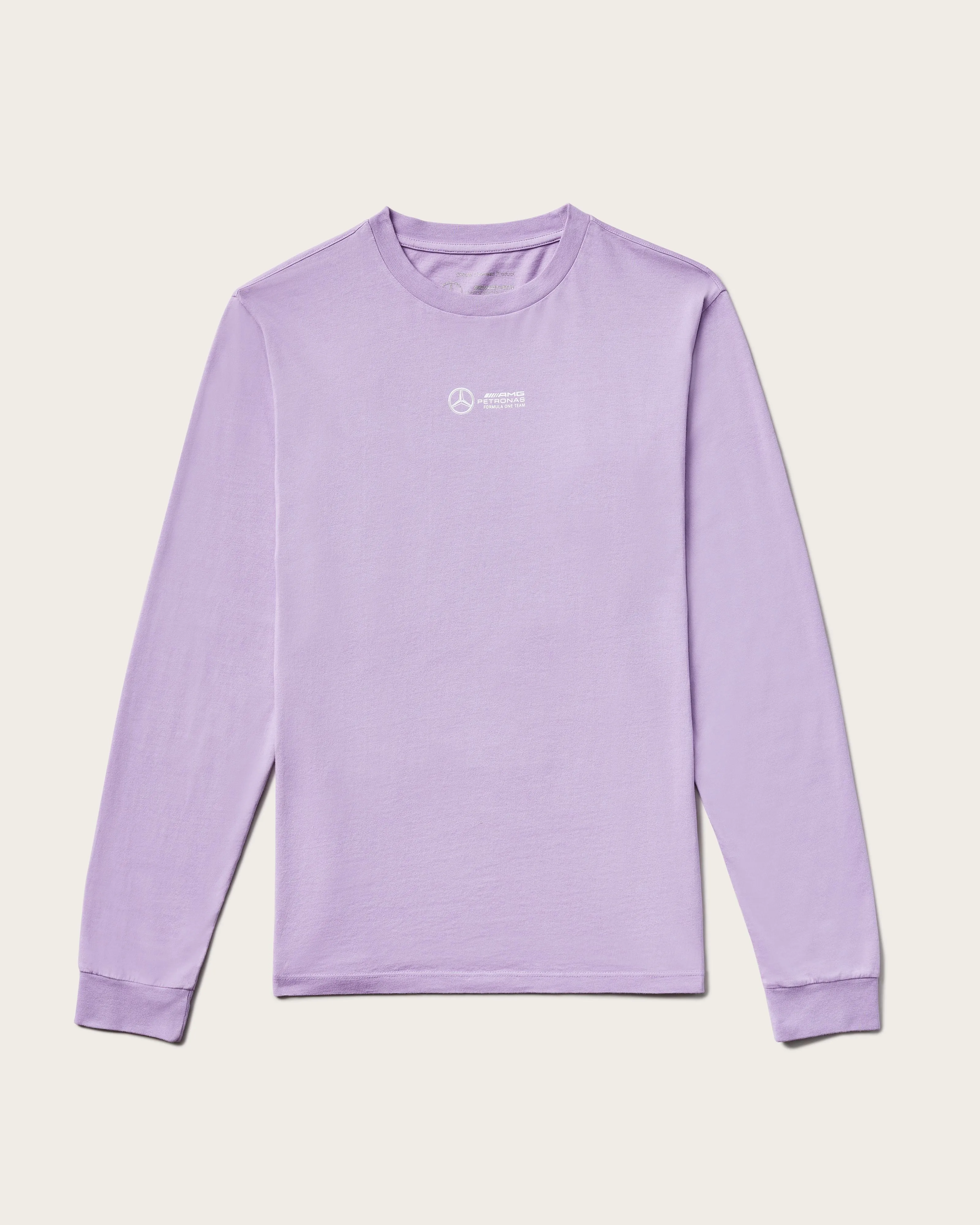 Mens Longsleeve Retro Tee Lilac