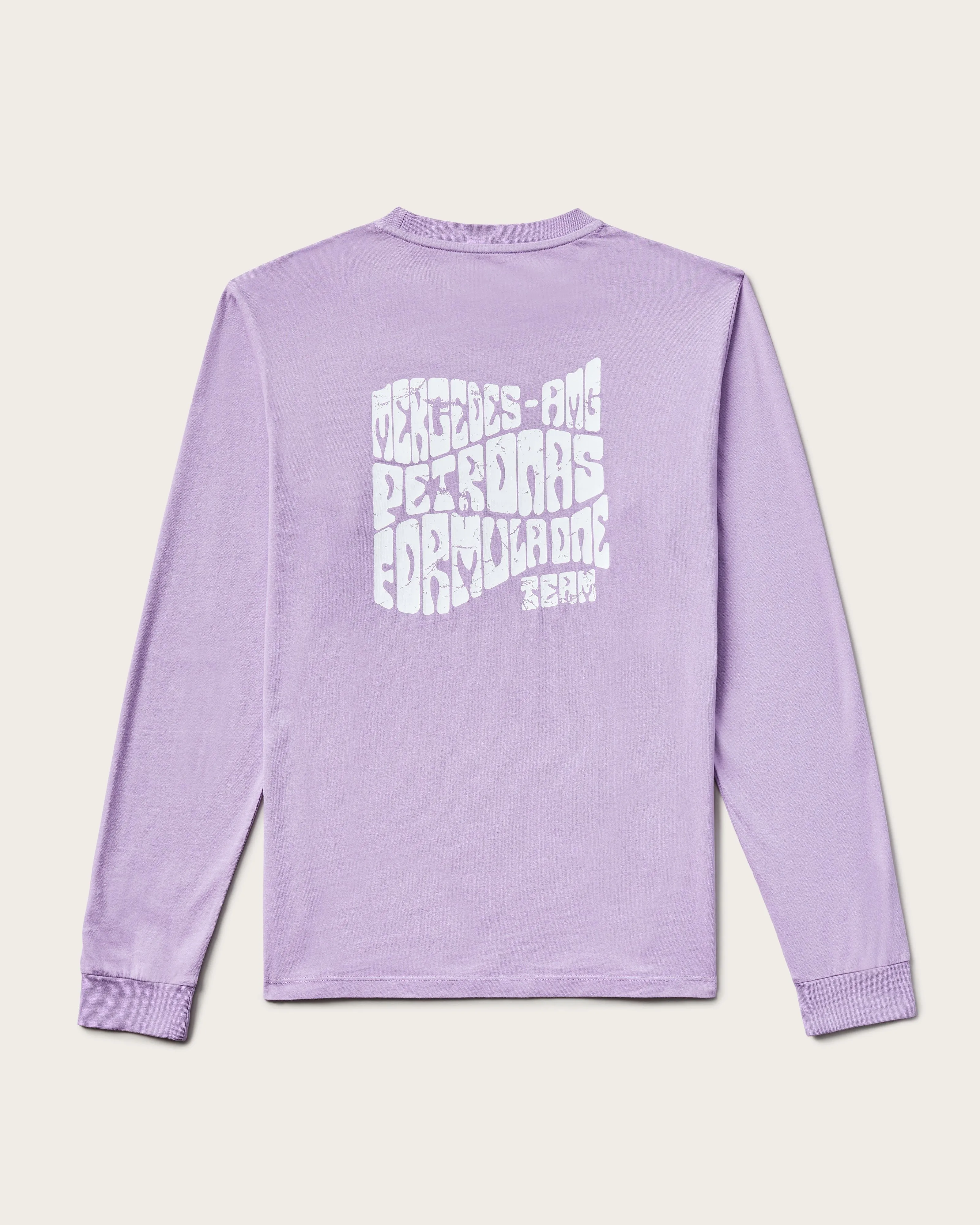 Mens Longsleeve Retro Tee Lilac