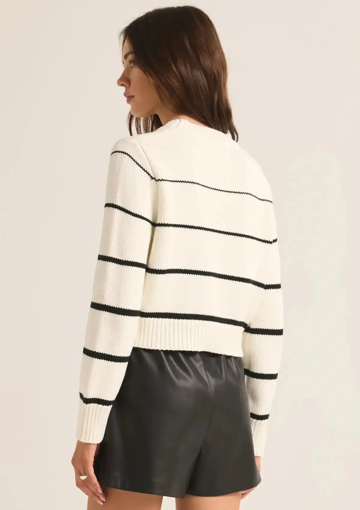 Milan Stripe Sweater - Natural