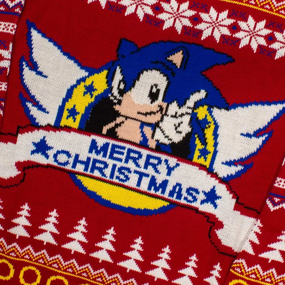 Official Classic Sonic the Hedgehog Christmas Jumper / Ugly Sweater