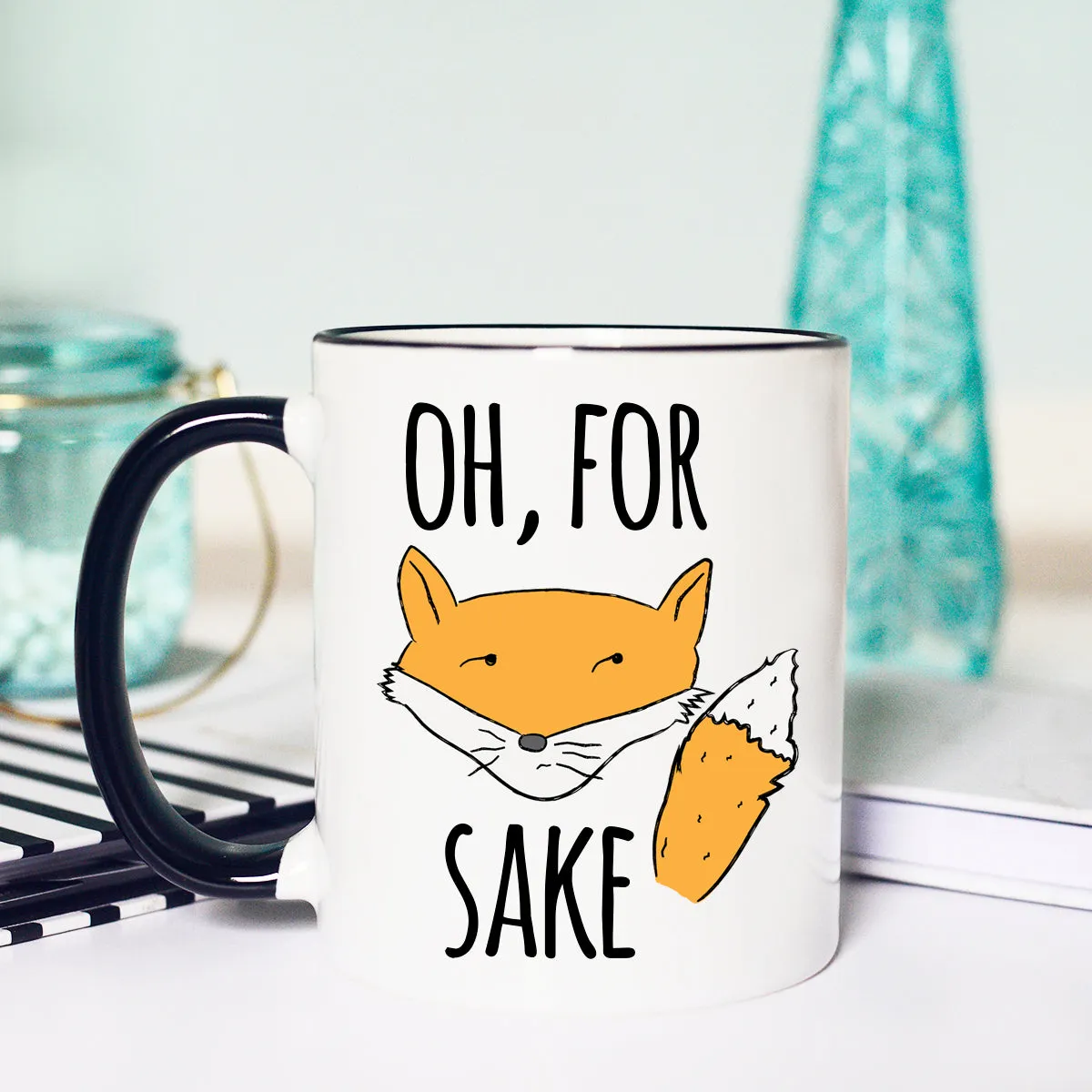 Oh For Fox Sake Mug, Funny Fox Mug, Fox Mug, Mug for Fox Lovers