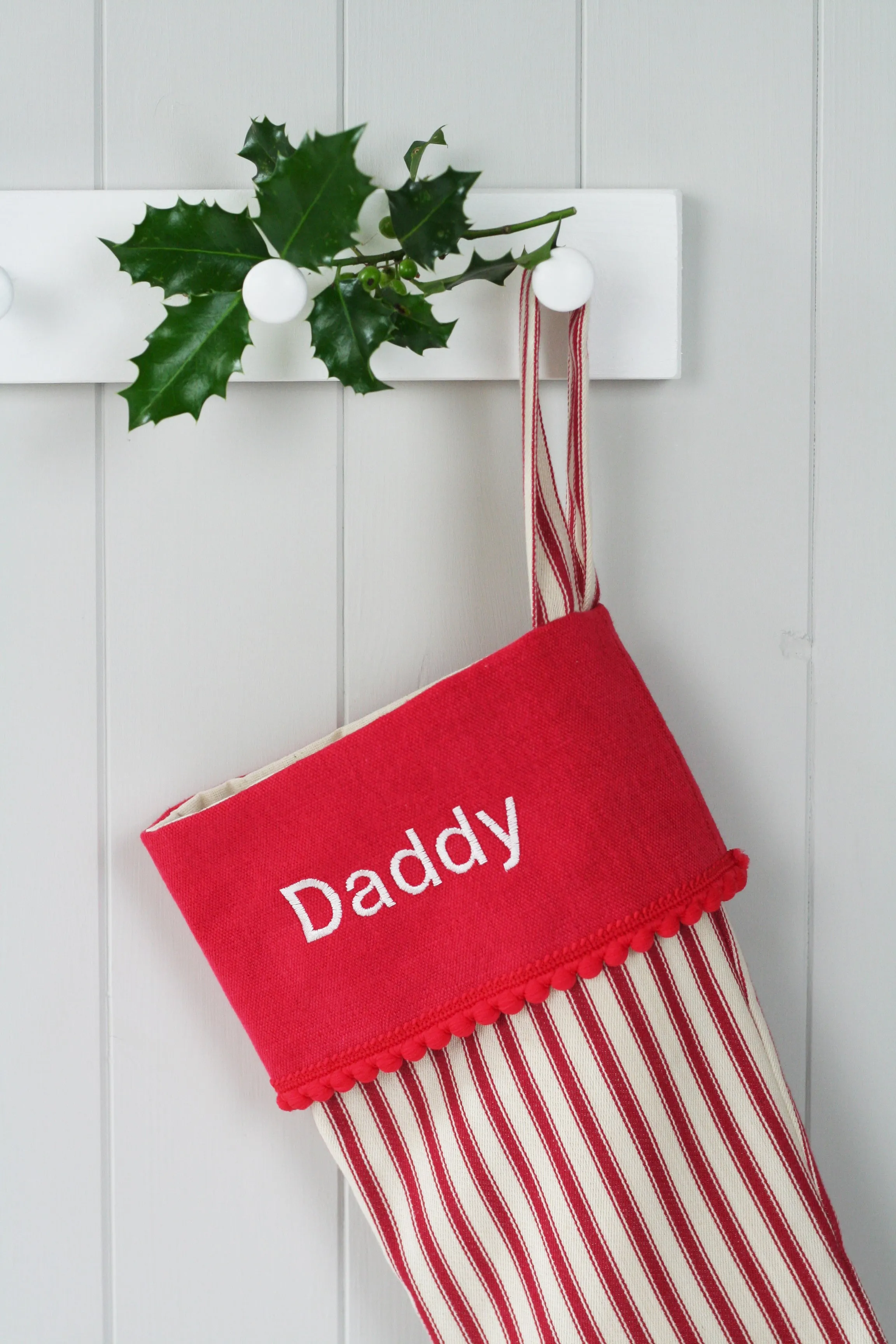 Personalised Christmas Stocking and Santa Sack Set STRIPES