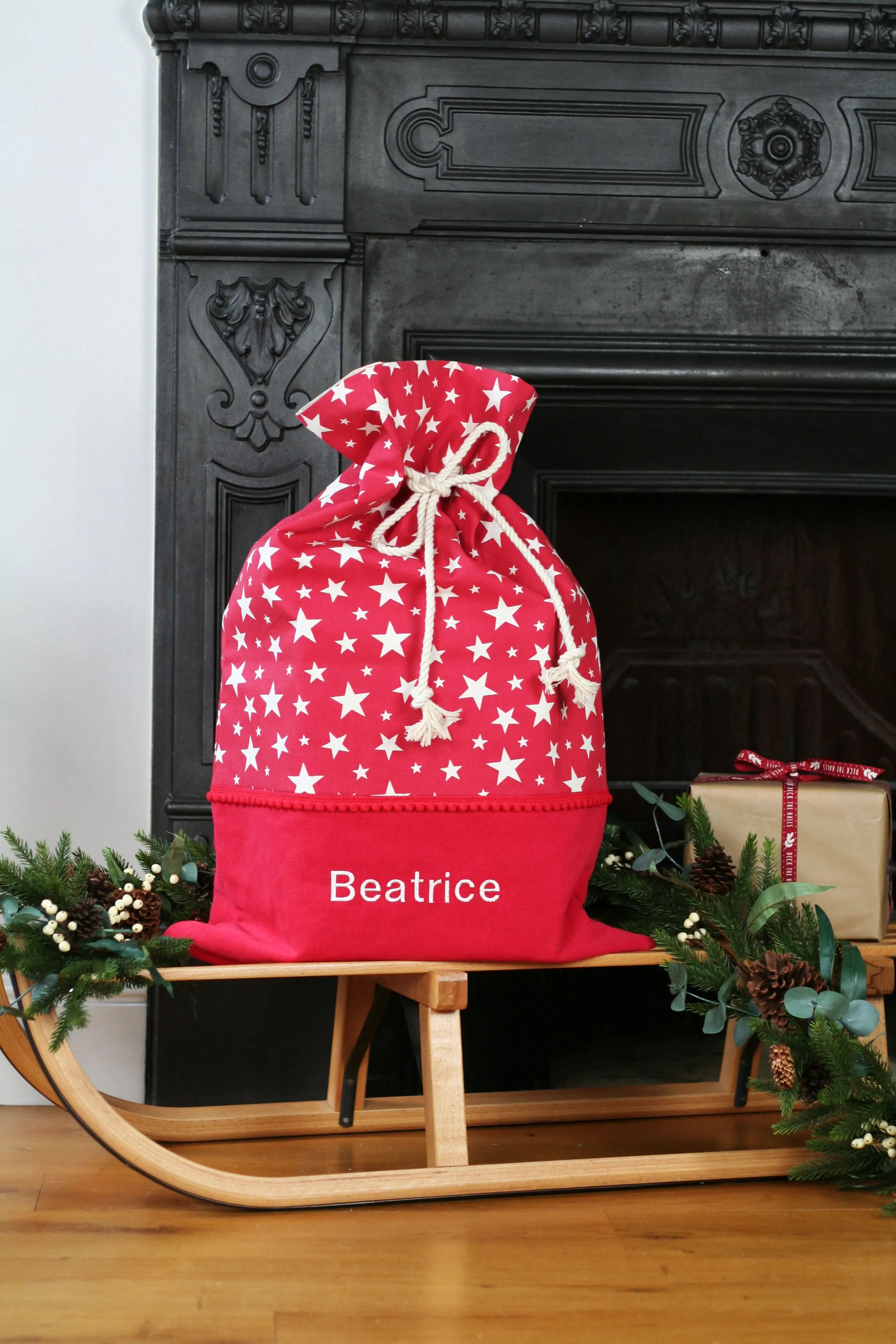 Personalised Christmas Stocking STARS