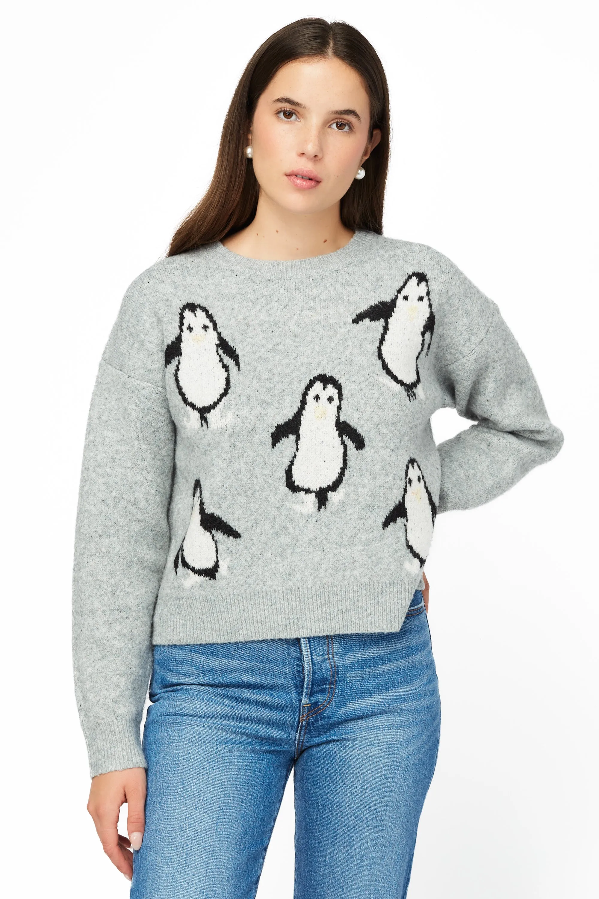 Polly Penguin Knit Sweater